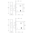 ASEC BS 5 Lever British Standard Sashlock