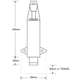 ASEC 115mm Foot Operated Door Holder