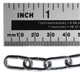 ASEC Steel Welded Chain Silver 2.5m Length