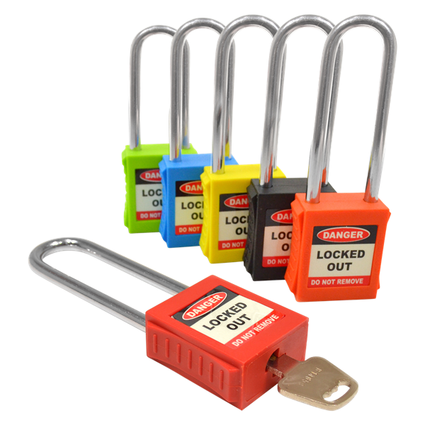 ASEC Safety Lockout Tagout Padlock Long Shackle