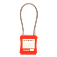 ASEC Safety Lockout Tagout Padlock with Wire Shackle