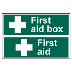 ASEC First Aid Box Sign 300mm x 200mm