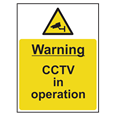 ASEC `Warning: CCTV In Operation` Sign 300mm x 400mm