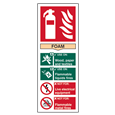 ASEC Fire Extinguisher Signs 82mm x 202mm