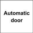 ASEC Automatic Door Sign 150mm x 150mm