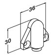 ASEC 400mm Plastic Ended Door Loop