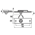 ASEC Standard Budget Rim Lock