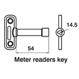 ASEC Diecast Meter Reader Key