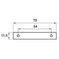 ASEC Budget Lock Flat Latch Plate