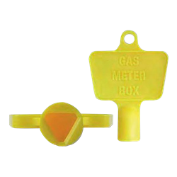 ASEC Yellow Plastic Meter Box Key