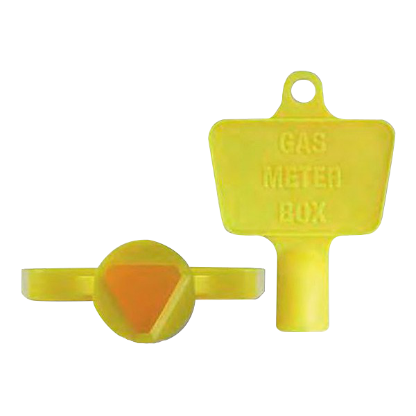 ASEC Yellow Plastic Meter Box Key