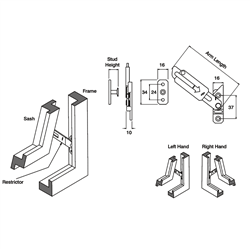 ASEC Concealed Locking Extended Restrictor Kit