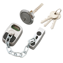 ASEC Door Chain with External Cylinder