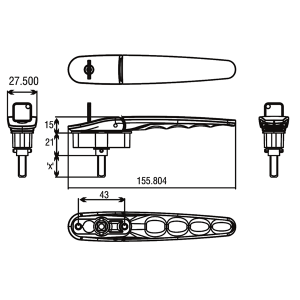 ASEC Irving Bifold Operation Handle