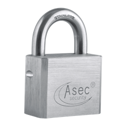 ASEC Open Shackle Padlock with Removable Cylinder