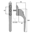 ASEC Espag Inline Handle With Spindle