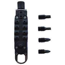 ASEC Mini Screwdriver Set With Torch Key Ring