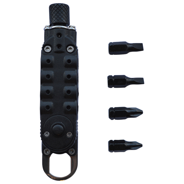 ASEC Mini Screwdriver Set With Torch Key Ring