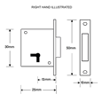 ASEC 50mm 2 Lever Cupboard Lock