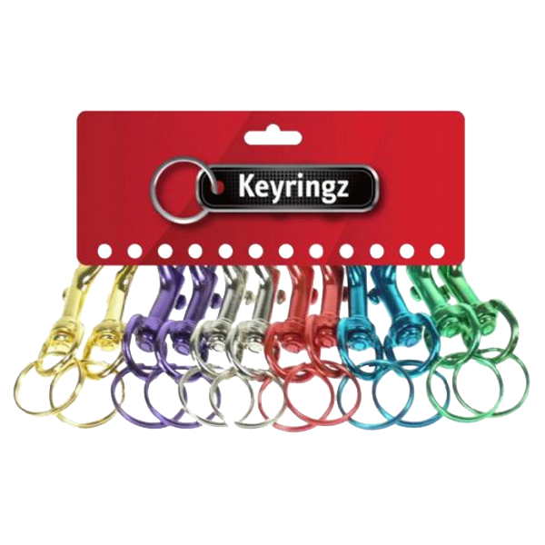 ASEC Metal Belt Clip Key Ring