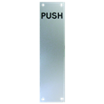 ASEC 75mm Wide Aluminium `Push` Finger Plate