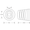 ASEC Oval Bullet Lock Housing