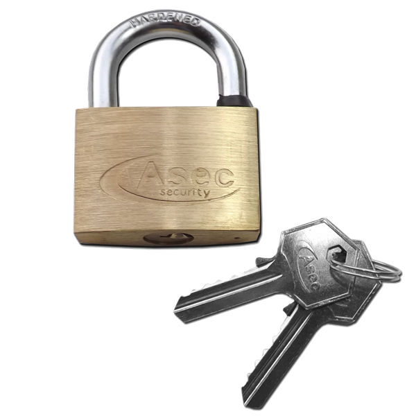 ASEC KA Open Shackle Brass Padlock