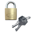 ASEC KA Open Shackle Brass Padlock