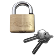 ASEC KD Open Shackle Brass Padlock