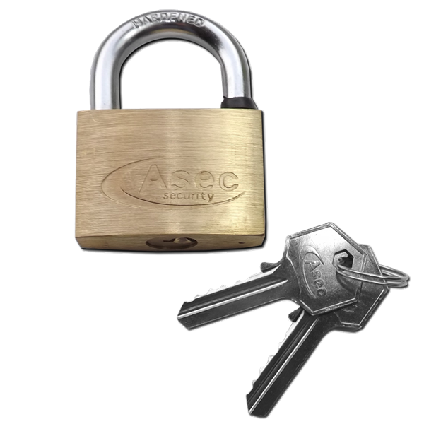 ASEC KD Open Shackle Brass Padlock