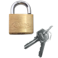 ASEC KD Open Shackle Brass Padlock