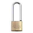 ASEC KD Long Shackle Brass Padlock