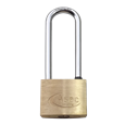 ASEC KD Long Shackle Brass Padlock