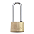 ASEC KD Long Shackle Brass Padlock