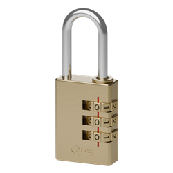 ASEC Brass Open Shackle Combination Padlock