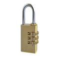 ASEC Brass Open Shackle Combination Padlock