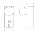 ASEC Knob Operated Outside Access Device