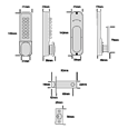 ASEC AS3300 Series Oval Knob Operated Easy Code Change Digital Lock With Optional Holdback & 60mm Latch