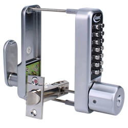 ASEC AS3300 Series Easy Code Change Digital Lock With Key Override Optional Holdback & 60mm Latch