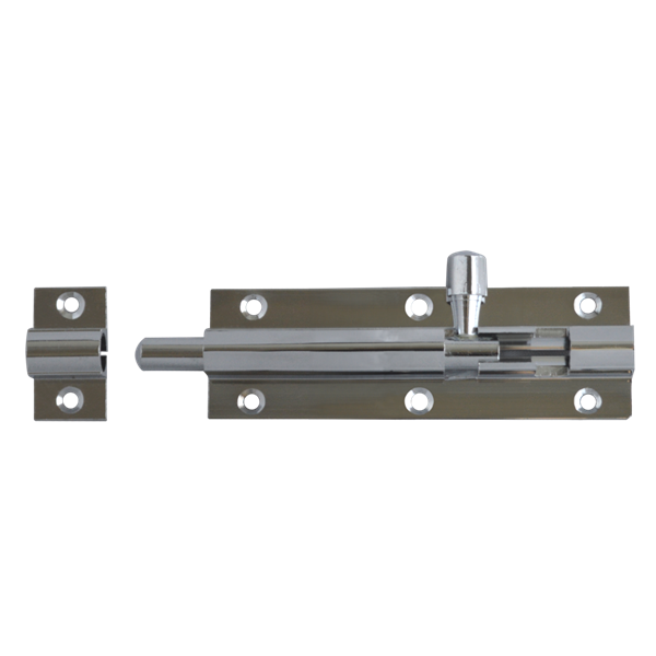 ASEC Chrome 25mm Wide Straight Barrel Bolt