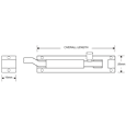 ASEC Aluminium Necked Barrel Bolt