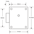 ASEC 7 Lever Safe Lock