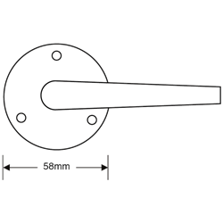 ASEC Victorian Round Rose Lever Furniture