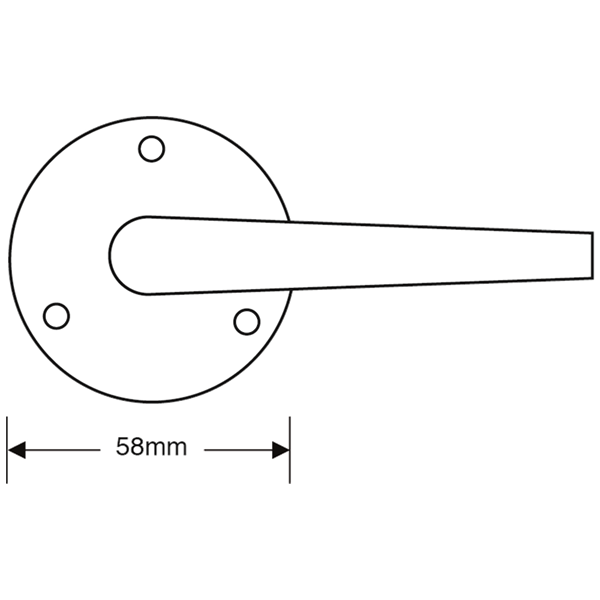 ASEC Victorian Round Rose Lever Furniture