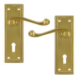 ASEC Georgian Plate Mounted Lever Furniture