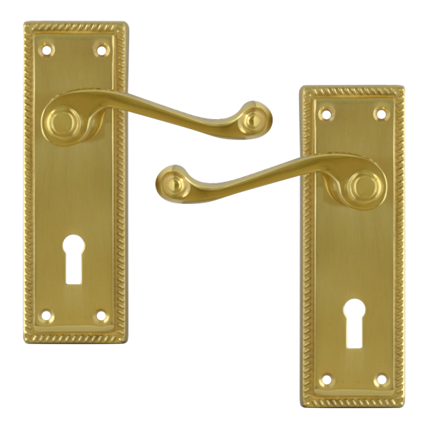 ASEC Georgian Plate Mounted Lever Furniture