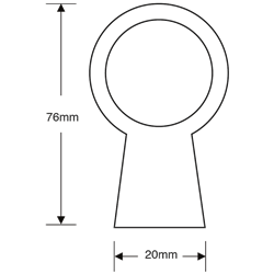 ASEC Victorian Thin Cylinder Pull