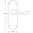 ASEC Oakley Plate Mounted Lever Furniture