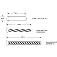 ASEC Bolt Through Fixing Pack