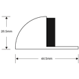 ASEC Oval Floor Door Stop